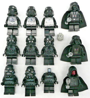 LEGO Star Wars Imperial Minifigura Lote - Darth Vader, Maul, TIE Fighter Pilots Foto 1 de 4