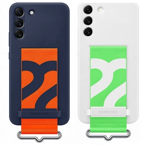 Custodia per Galaxy S22+ Plus S906B SILICONE COVER WITH STRAP originale Samsung - Picture 1 of 6
