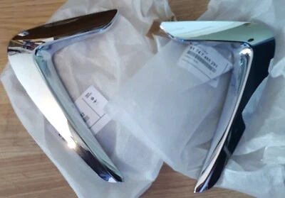 Nuevo par de conductos de aire/ventilación lateral cromados BMW genuino F32 F33 F36 serie 4 2018-2020 Foto 1 de 2