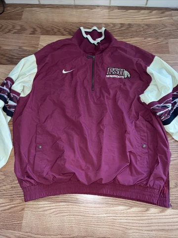 RARE VTG 90'S NIKE FSU Seminoles Windbreaker Jacket Mens XXL Cover