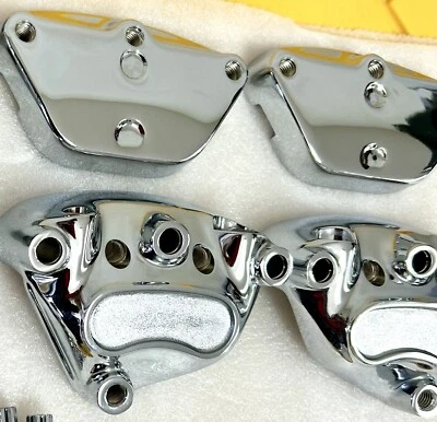 Harley Chrome Front Calipers Touring FLHX 2000-2008 Electra Glide Road King Oem - Image 1 of 4