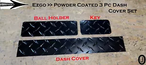 Ezgo txt Golf Cart 3 pc Powder Coated Aluminum Diamond Plate Dash Cover Set - Bild 1 von 9
