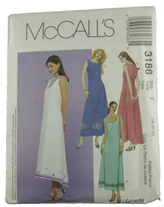 McCalls Sewing Pattern 3186 Size 16-20 Misses Petite Sleeveless Maxi Dress UNCUT - Picture 1 of 4