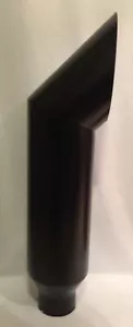 FLAT BLACK 4" IN 7" OUT 36" L EXHAUST CAT STACK DOZER FORD DODGE CHEVY - Bild 1 von 5