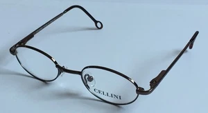 Cellini Blic S30 Brown C2 41/19 Spring Arms Made in Italy Eyeglasses Frame Kids - Picture 1 of 6