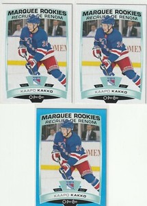 3 KAAPO KAKKO 2019-'20 O-PEE-CHEE MARQUEE RC'S -  1 Blue 2 Base                 