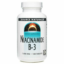 Source Naturals, Niacinamide, B-3, 1,500 mg, 100 Tablets Vitamin B3.