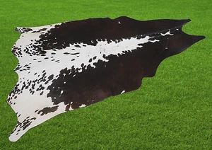 100% New Cowhide Rugs Area Cow Skin Leather (51" x 50") Cow hide SA-2271 - Picture 1 of 3