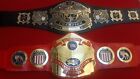 2x NWA & UNDISPUTED Championship Belt 2mm Brass Real Leather Replica