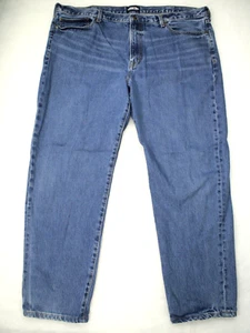 LANDS' END Square Rigger Traditional Fit Medium Wash Denim Blue Jeans 44x30 - Foto 1 di 8
