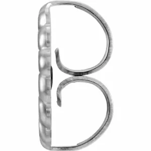 ÚNICO 9,4 mm GRANDE Pesado Oro Blanco 18k Monstruo Pendiente Fricción Tuerca de Empuje hacia atrás - Imagen 1 de 7