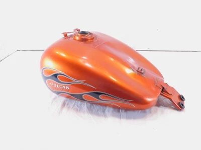 Vulcan 1700 VN1700 2011-2014 Vaquero naranja gasolina combustible tanque depósito abolladuras Foto 1 de 4