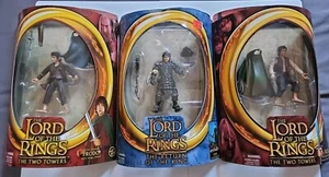 JUEGO DE 3 LORD OF THE RINGS TWO TORRES/RETURN OF THE KING FRODO NUEVO EN CAJA SELLADO - Imagen 1 de 15