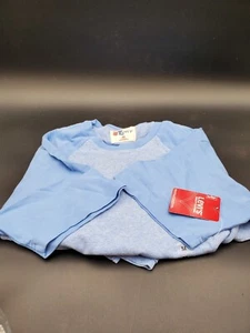 Medium Levi Strauss Ringer Tshirt Babyblau Neu aus altem Lagerbestand 100 % superweiche Baumwolle - Bild 1 von 4