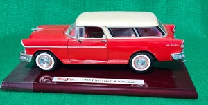 Chevrolet Nomad 1955 scala 1:18 Maisto edizione esecutiva base legno pressofuso - Foto 1 di 12