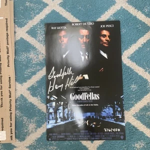 Henry Hill Goodfellas Signed Autographed Movie Poster 376/450 - Picture 1 of 5
