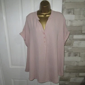 YOURS ● size 18 ● nude pink long blouse top womens ladies - Picture 1 of 5