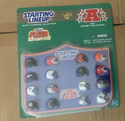 HASBRO STARTING LINEUP AFC COLLECTOR CLUB HELMET COLLECTION~~1999~NEW~FREE S&H - Image 1 of 2