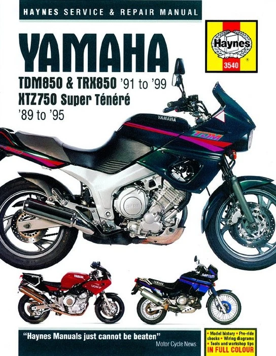 Manual de reparo Haynes Shop #M3540 para Yamaha TDM850 1992-1993 - Imagem 1 de 1