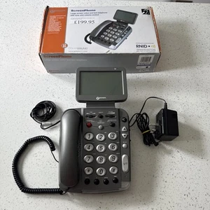 GeeMarc Screenphone czysty dźwięk duży ekran głos i tekst telefon głuchy - Zdjęcie 1 z 5
