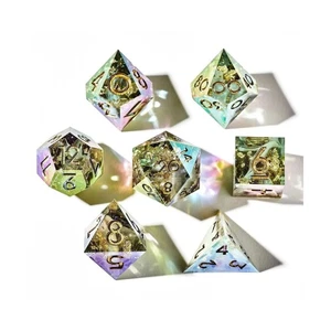 Dispel Iridescent Resin Dice Poly Set - Stormcloud (7) Neu - Bild 1 von 2