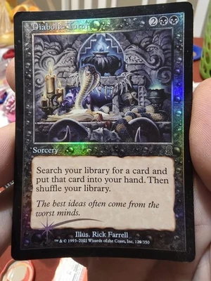 MTG - Diabolic Tutor (FOIL) - Odyssey - Moderate Play See Pics! - Image 1 of 4