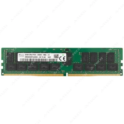 Hynix 32GB DDR4-2666 PC4-21300 2Rx4 ECC RDIMM Server Memory RAM HMA84GR7CJR4N-VK - Image 1 of 2