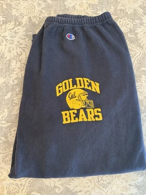Pantalones deportivos Champion vintage de los años 90 para hombre XL Cal Golden Bears equipos de fútbol sudaderas Foto 1 de 4