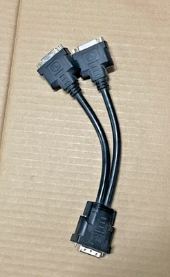 DVI Splitter Kabel, teilt das DVI-D Signal auf 2x DVI Monitore - Bild 1 von 2