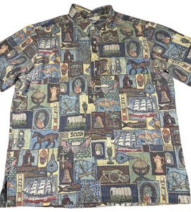 Vintage Reyn Spooner Shirt Herren 2XL Hawaii Aloha Pullover Reverse Print 2002 - Bild 1 von 9