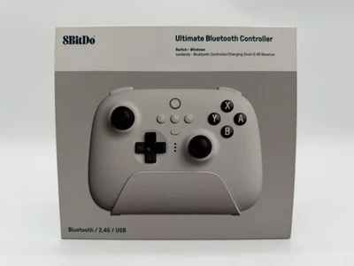 8BitDo Ultimate Bluetooth Controller for Nintendo Switch - White (with Charging - Image 1 of 2