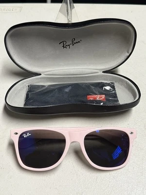 Gafas de sol Ray-Ban Wayfarer RB2142 901A moda marco rosa 50-22 lentes espejadas Foto 1 de 4