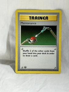 JCC Pokémon - Mantenimiento Entrenador 83/102 - 1ª EDICIÓN POCO COMÚN - Imagen 1 de 2