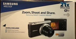 Neue Samsung WB350F 16,3MP Digitalkamera 21x Zoom - Weiß (EC-WB350FBPWUS) - Bild 1 von 3