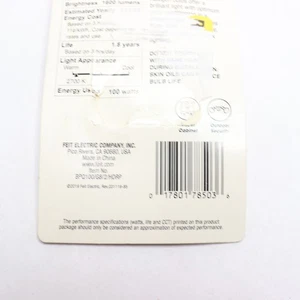 (2-Pk) Feit Electric Light Bulb Dimmable Bright White 100W BPQ100/G8/2/HDRP - Picture 1 of 4