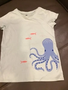 Tea Collection Octopus T Shirt Sz 7 - Picture 1 of 4