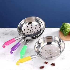 Cuchara con orificio cucharas para servir para control de porciones colador de buffet - Imagen 1 de 12