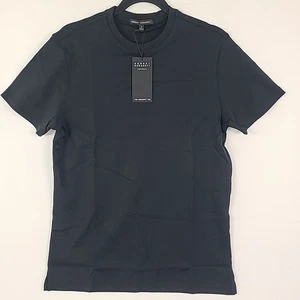 NWT $70 ROBERT BARAKETT Georgia Short Sleeve Crew Neck Cotton T-Shirt Black Sz S - Picture 1 of 5
