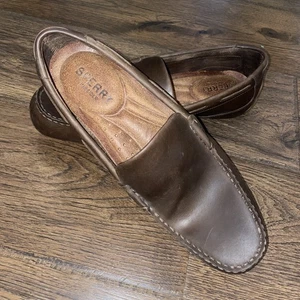 Sperry Top-Sider Slipper venezianisch dunkelbraun Leder Herren Größe 13M Halbschuh Schuh - Bild 1 von 13