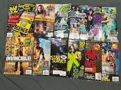 WWE MAGAZINE LOT 12 TOTAL FROM 2009 HHH UNDERTAKER JOHN CENA PREOWNED Inaugural - Image 1 of 4