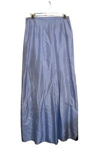 Cachet Blue Evening Long Maxi Skirt Size 10 Vintage Polyester Lined - Picture 1 of 3