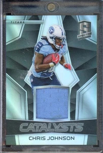 2017 Panini Spectra CHRIS JOHNSON #7 Silver Catalysts Patch /199 Titans - Picture 1 of 2