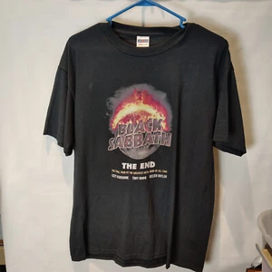 One of a Kind: S S BLACK T'Shirt LARGE THEME "BLACK SABATH THE END" - Picture 1 of 1