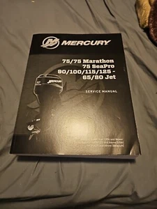 2017 Mercury 75 Marathon Seapro 90 100 115 125 65 80 Jet Service Manual New - Picture 1 of 7