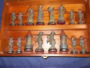 ✔️ANRI 1960 NIB hand crafted and hand painted Anri Ferrandiz Juvinual chess set - Picture 1 of 24