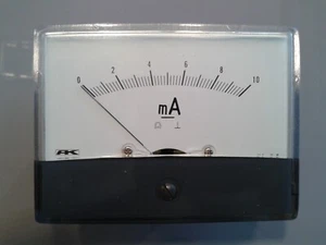 EINBAU-INSTRUMENT 10mA B64 x L83 "AK" vintage historisch nagelneu      Nr. 14 - Bild 1 von 2