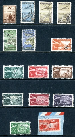 Yugoslavia 1937 - 1951 Airmail Used Lot Cover