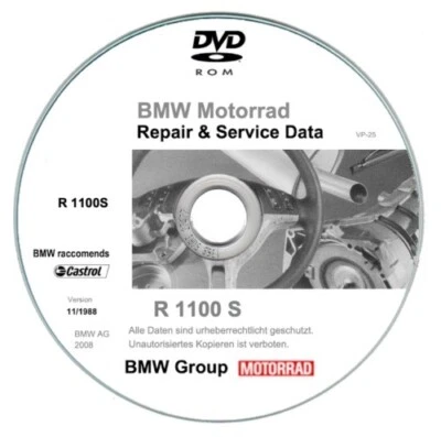 Bmw R1100 S (1998-2005)  manuale officina - repair manual su cd - Immagine 1 di 4