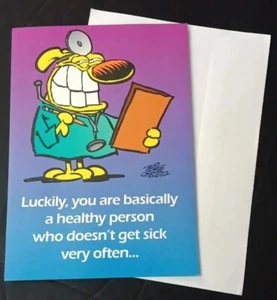 Greeting Card & Env Get Well Soon ~ GRIMMY Comic Strip Mother Goose And Grimm - Picture 1 of 4