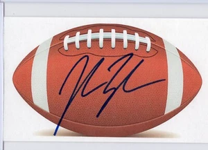 Tarjeta índice 3x5 firmada autografiada por John Lynch NFL Buccaneers - Imagen 1 de 1
